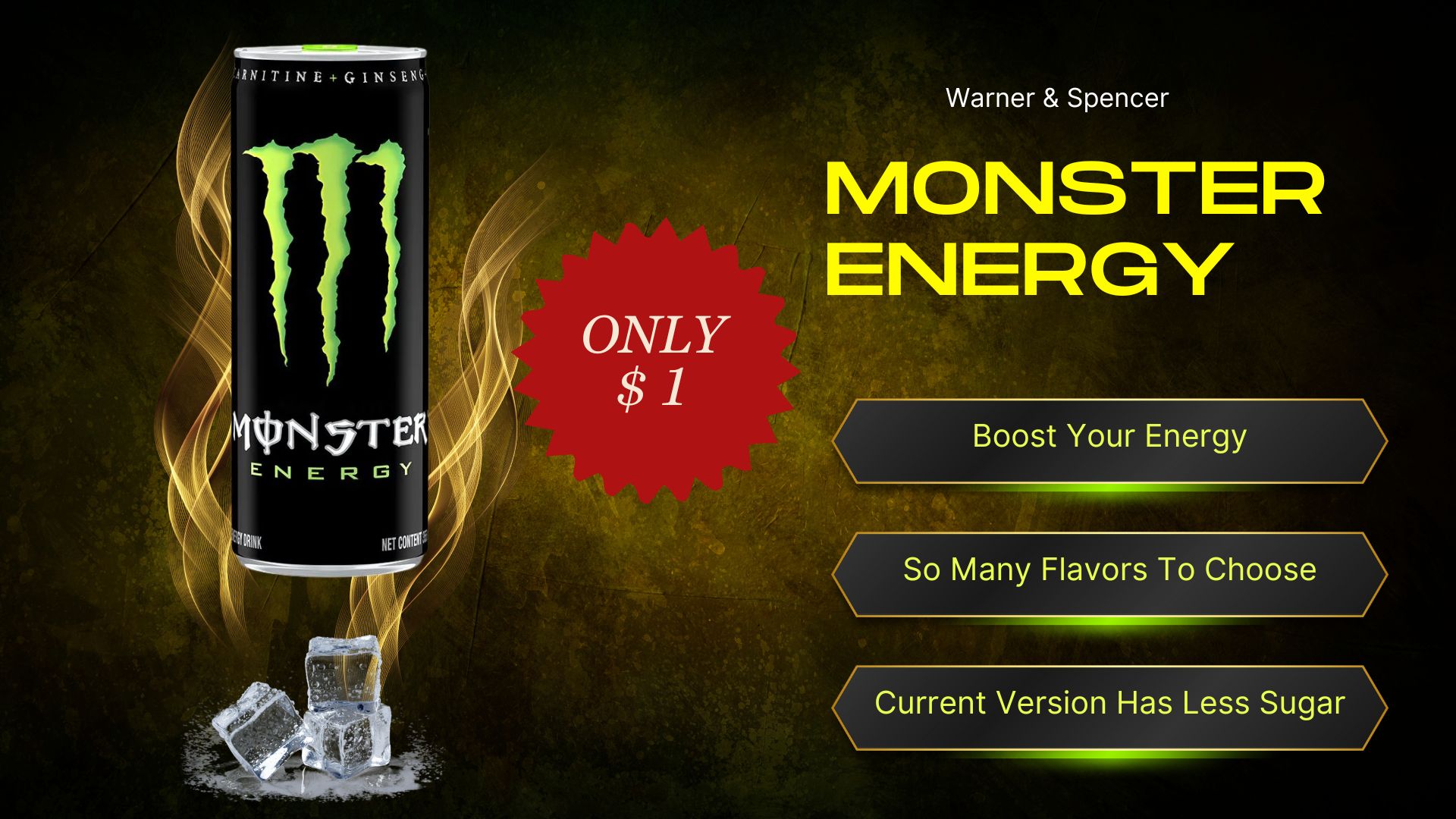 Get Your Power Boost: Monster Energy for $1